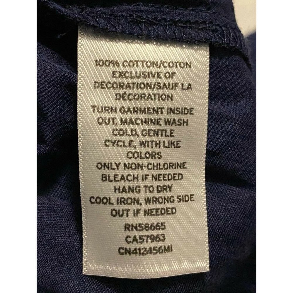 Caslon‎ Womens Maxi Tiered Skirt Navy Blue Cotton P - Picture 5 of 6
